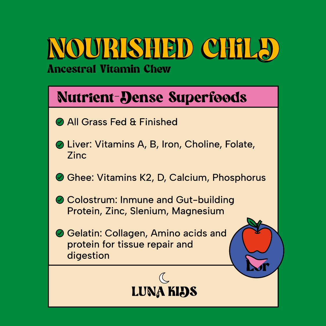 “Nourished Child” Ancestral Gummy Vitamin – by Subluna