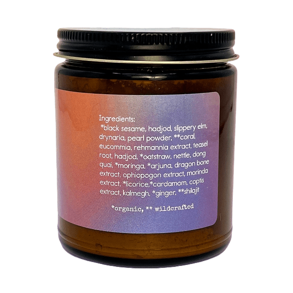 Bliss Energetics Australia blended Chinese and Ayurvedic bone-mending herbs with classic mineral tonics to try to treat the root imbalance behind tooth (bone) decay.