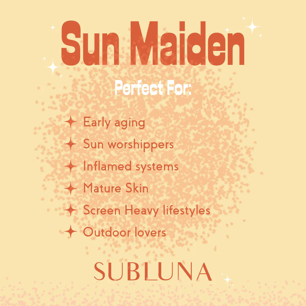 Sun Maiden Tea Powder: Skin Resilience Blend for Sun Protection & Skin Renewal